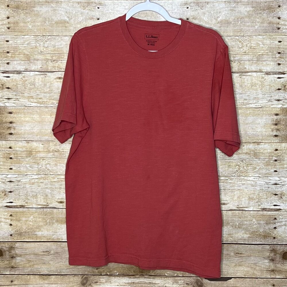 L.L. BEAN BASIC CASUAL WEAR EVERYDAY OUTDOOR NATURE CREWNECK T-SHIRT SIZE MEDIUM